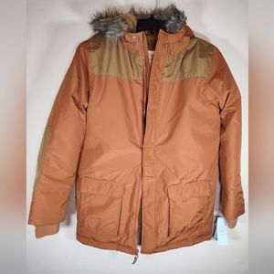 NWT Cat & Jack Unisex Winter Coat With Faux Fur Hood Size XXL 18